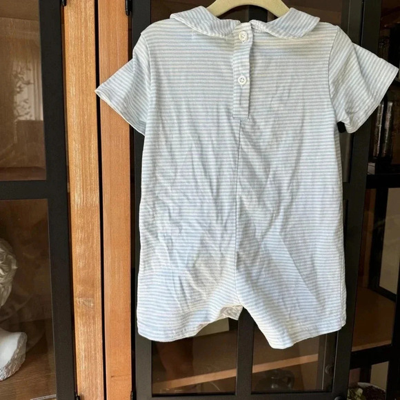 Cecil & Lou Romper Knit Appliqué Mouse Ears baby boy shortall mickey disney - Picture 4 of 7